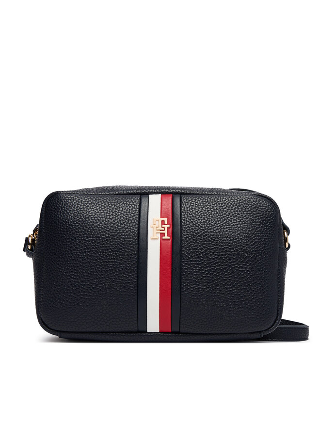 Tommy Hilfiger Handtasche Tommy Hilfiger Th Corp Ess Camera Bag AW0AW19333 Dunkelblau