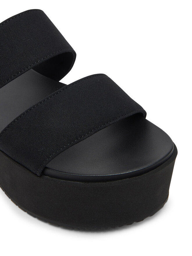 Calvin Klein Jeans Шльопанці Calvin Klein Jeans Flatform Sandal Webbing In YW0YW01789 Чорний