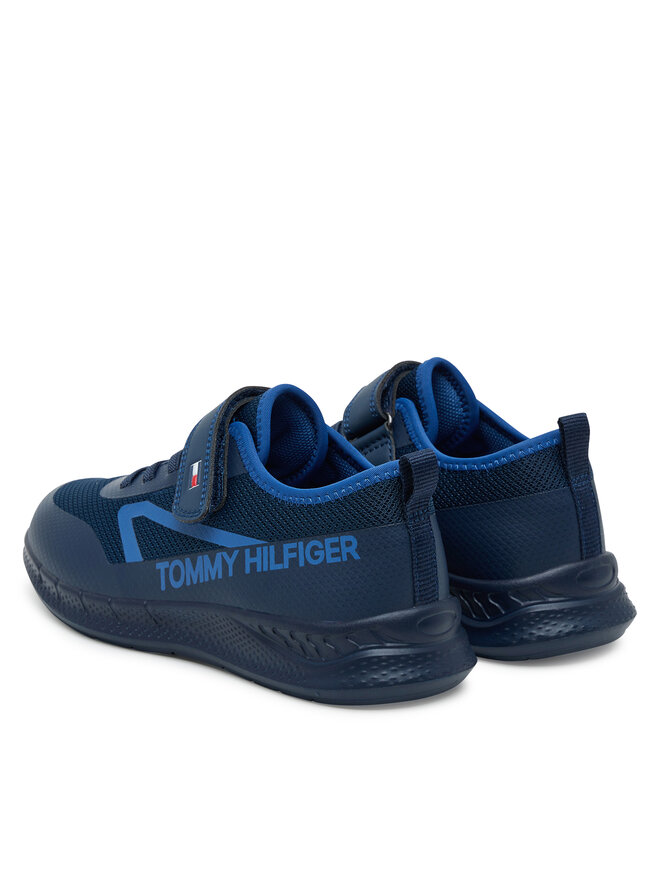 Tommy Hilfiger Снікерcи Tommy Hilfiger Low Cut Lace-Up/Velcro Sneaker T1B9-34110-1843 S Cиній