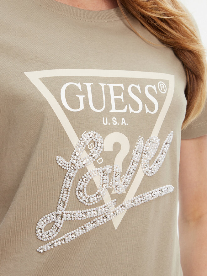 Guess Guess T-Shirt W5YI40 I3Z14 Grün Regular Fit