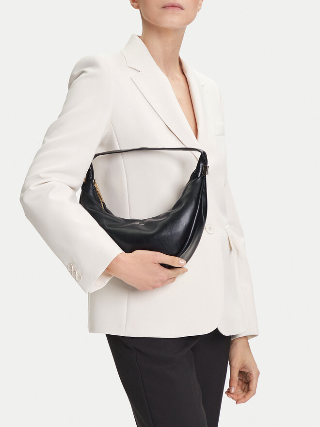 Calvin Klein Τσάντα Calvin Klein Pinched Soft Crescent Sm LV04F3010G Μαύρο