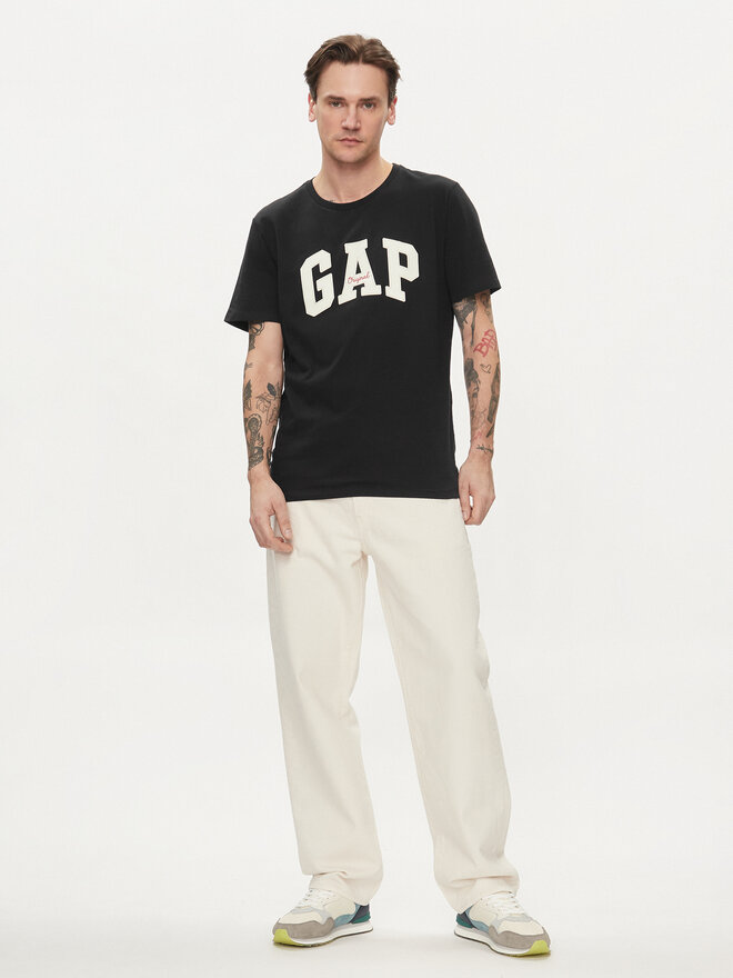 Gap Gap Marškinėliai 471777-07 Juoda Regular Fit