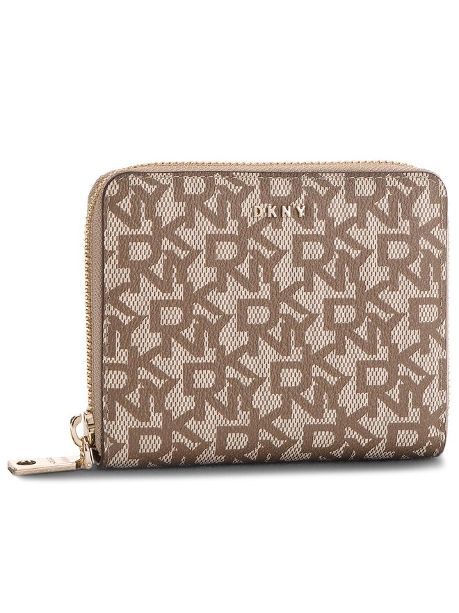 DKNY Liels sieviešu maks DKNY Bryant Sm Zip Around R831J656 Brūns