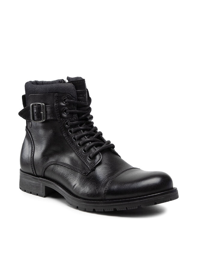 Jack&Jones Kozačky Jack&Jones Jfwalbany 12140935 Černá