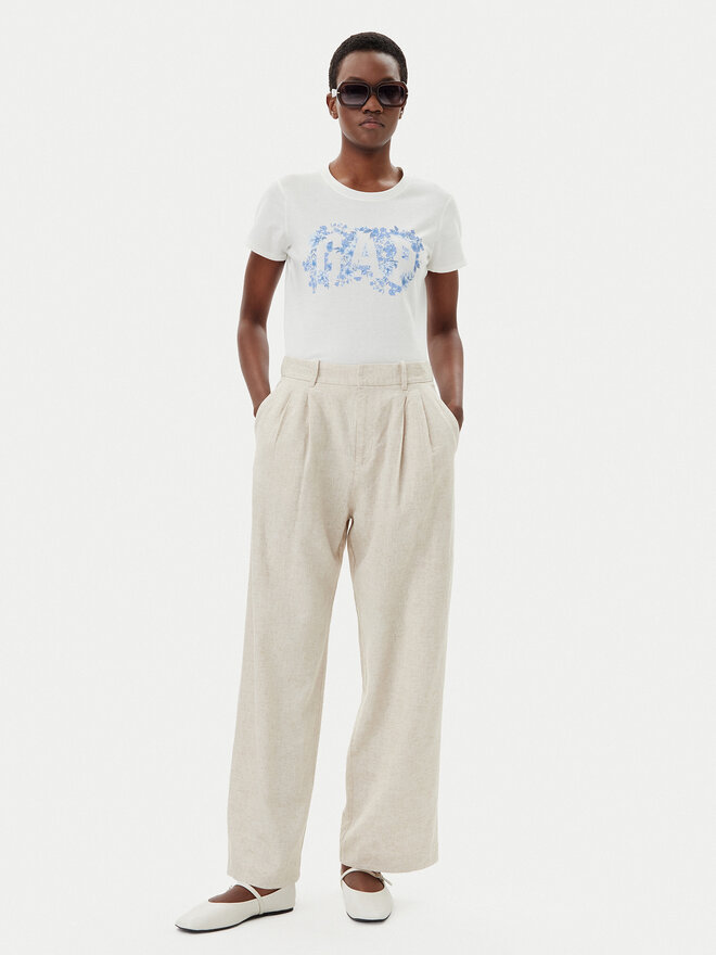 Gap Gap Camiseta 729555-03 Blanco Regular Fit