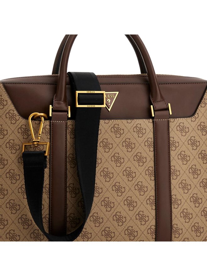 Guess Brašna na notebook Guess Vezzola Smart HMEVZL P3138 Béžová