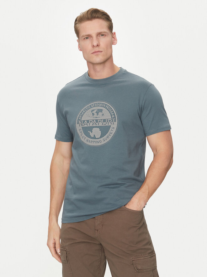 Napapijri Napapijri Camiseta S-Bollo NP0A4I3C Azul Regular Fit