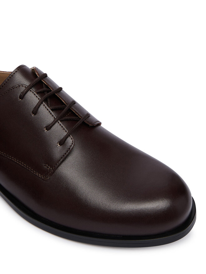Calvin Klein Halbschuhe Calvin Klein Ess Rubber Derby Lth HM0HM02056 Dunkelbraun