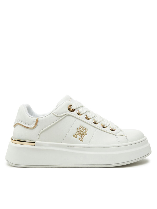 Tommy Hilfiger Sneakersy Tommy Hilfiger Low Cut Lace-Up Sneaker T3A9-33749-1355 M Biela
