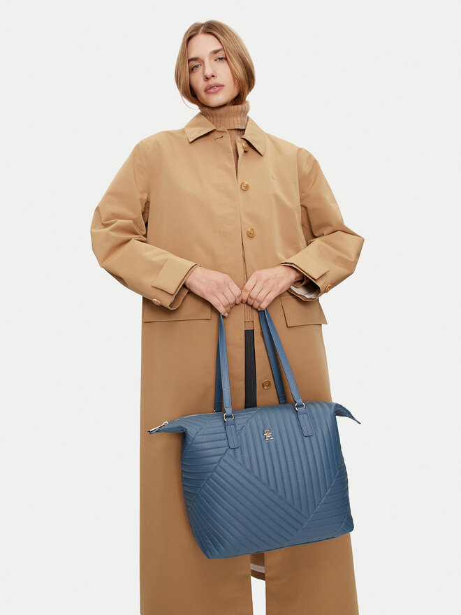 Tommy Hilfiger Сумка Tommy Hilfiger Poppy Reform Tote Qu AW0AW17013 Голубий