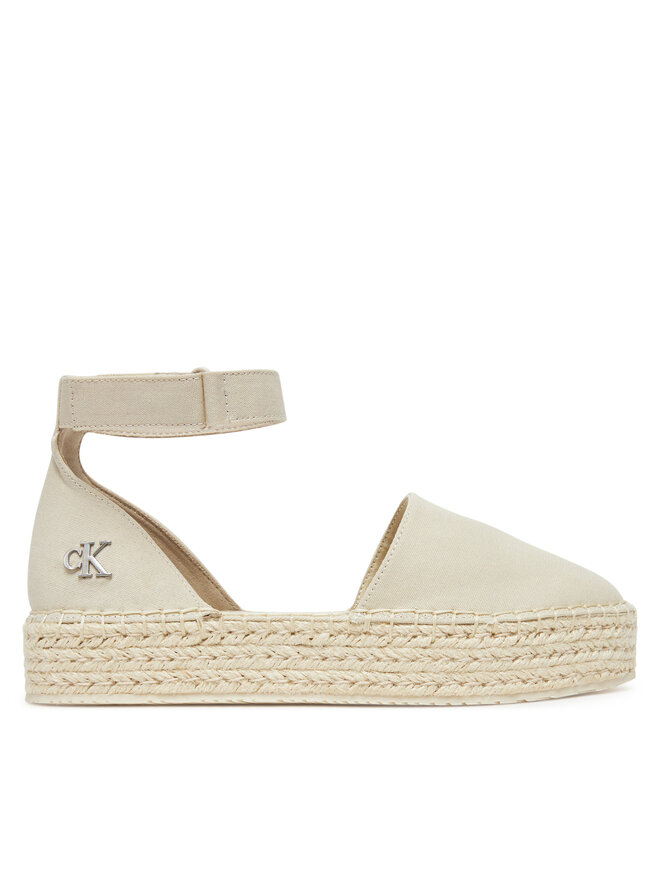 Calvin Klein Jeans Espadrile Calvin Klein Jeans Flatform Espadrille Sling Mg YW0YW01735 Bež