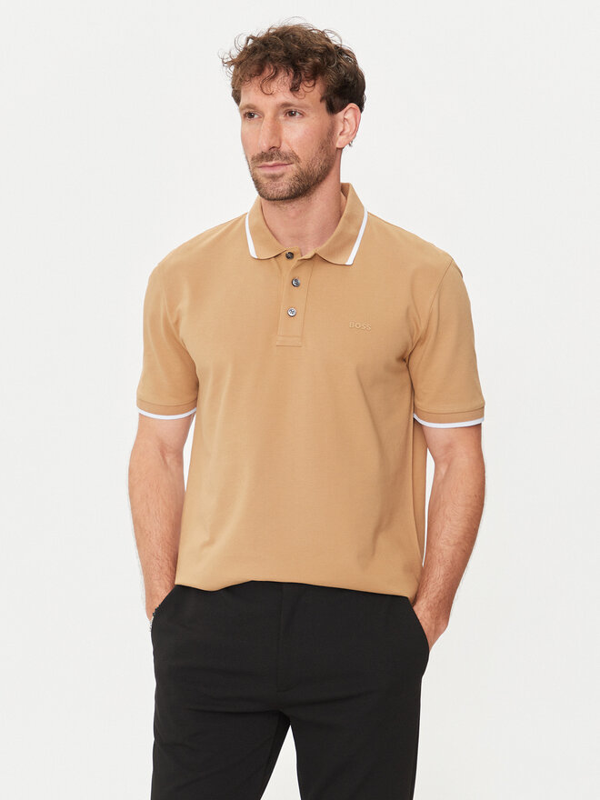BOSS Boss Pólóing Parlay 190 50494697 Bézs Regular Fit