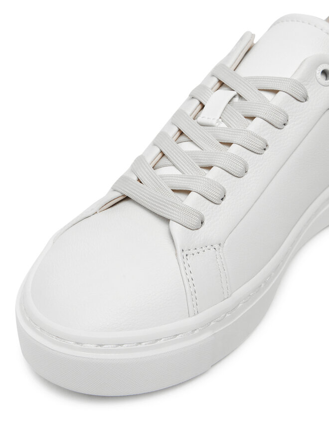 Calvin Klein Sneakersy Calvin Klein Cupsole Lace Up W/Ml HW0HW02288 Biały