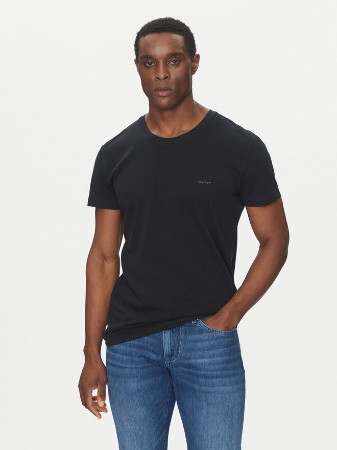 Gant Gant Σετ 2 T-Shirts 900012008 Μαύρο Regular Fit