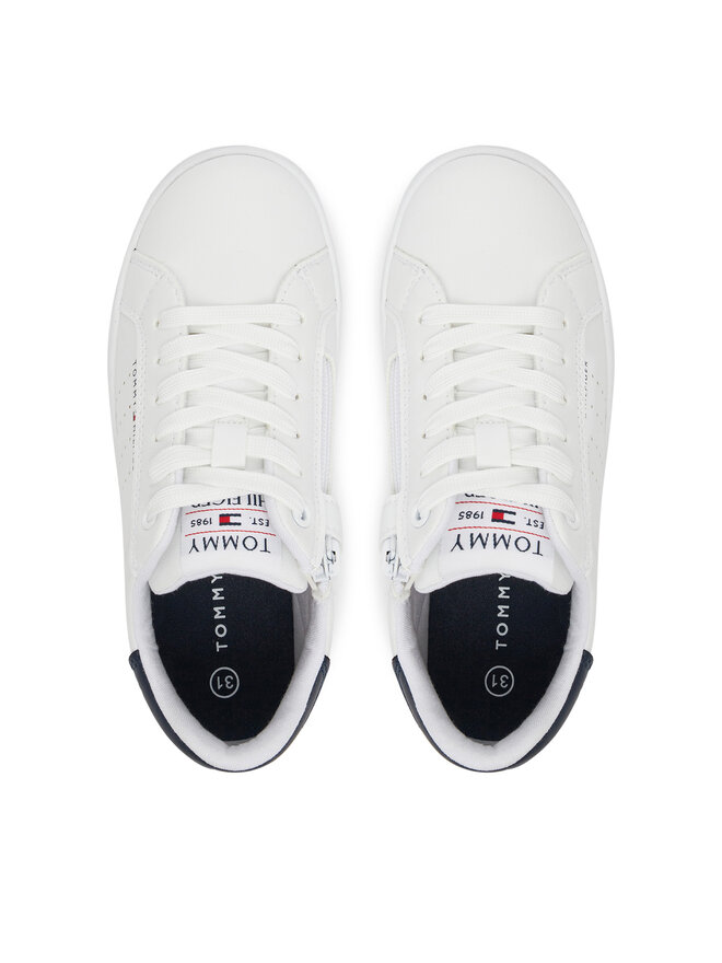 Tommy Hilfiger Сникърси Tommy Hilfiger Low Cut Lace-Up Sneaker T3X9-33856-1355 M Бял