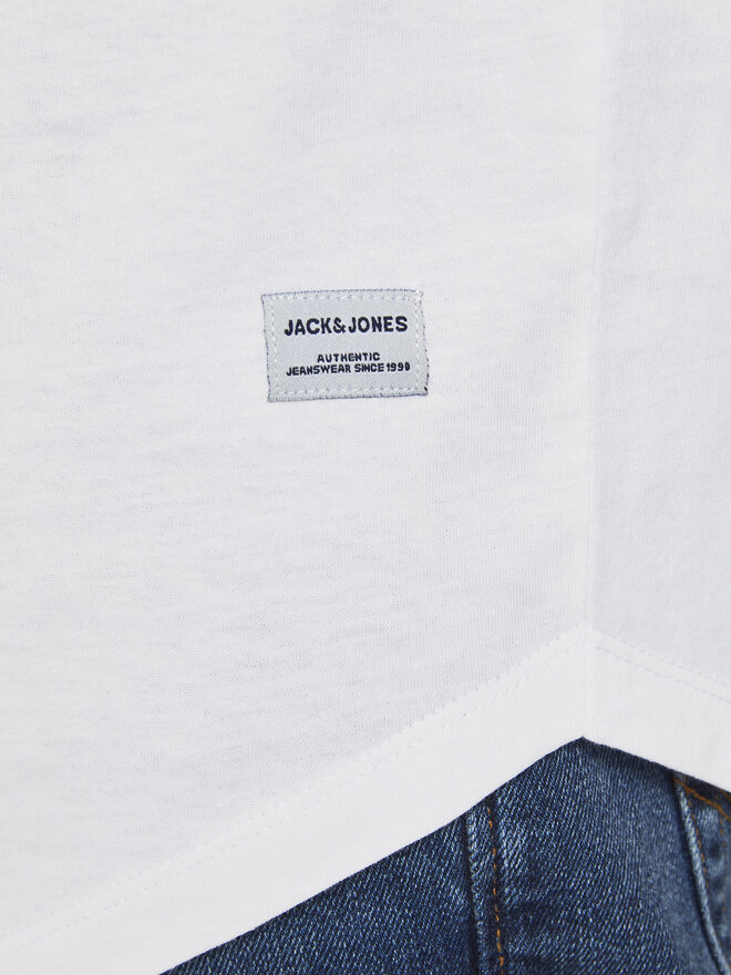 Jack&Jones Jack&Jones Marškinėliai Noa 12113648 Balta Long Line Fit