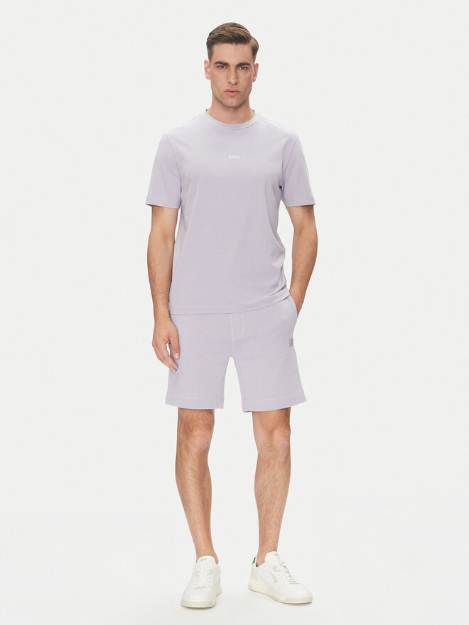 BOSS BOSS Marškinėliai Tchup 50473278 Violetinė Relaxed Fit