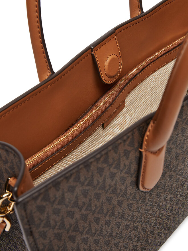 MICHAEL Michael Kors Сумка MICHAEL Michael Kors Scarlett Medium Signature Logo Satchel 30F4GETS2B Коричневий