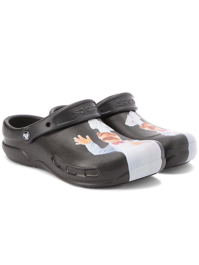 Chanclas Crocs Bistro Swedish Chef Clog 205169 Negro zapatos.es