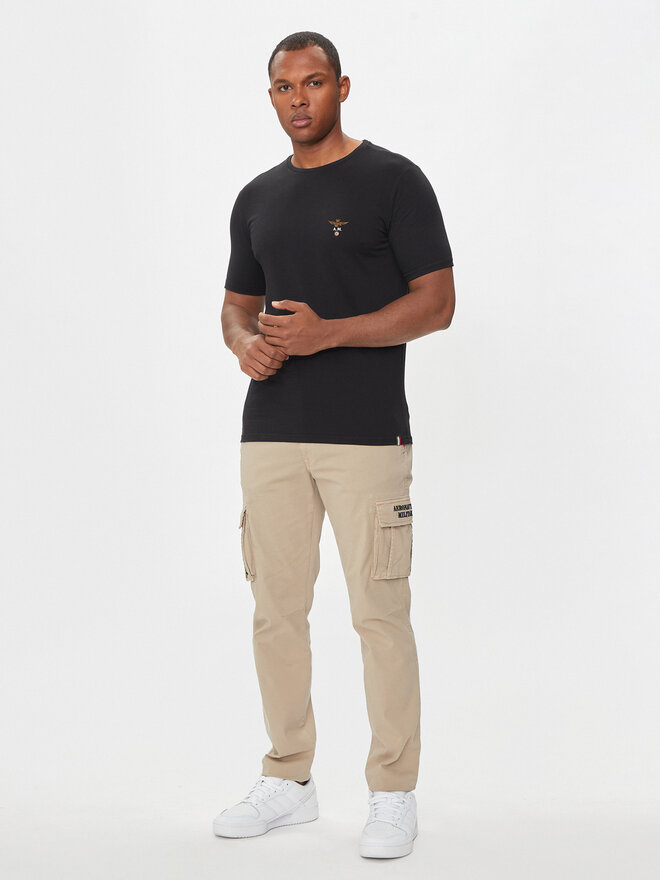 Aeronautica Militare Aeronautica Militare T-Shirt AM1UTI001 Schwarz Regular Fit