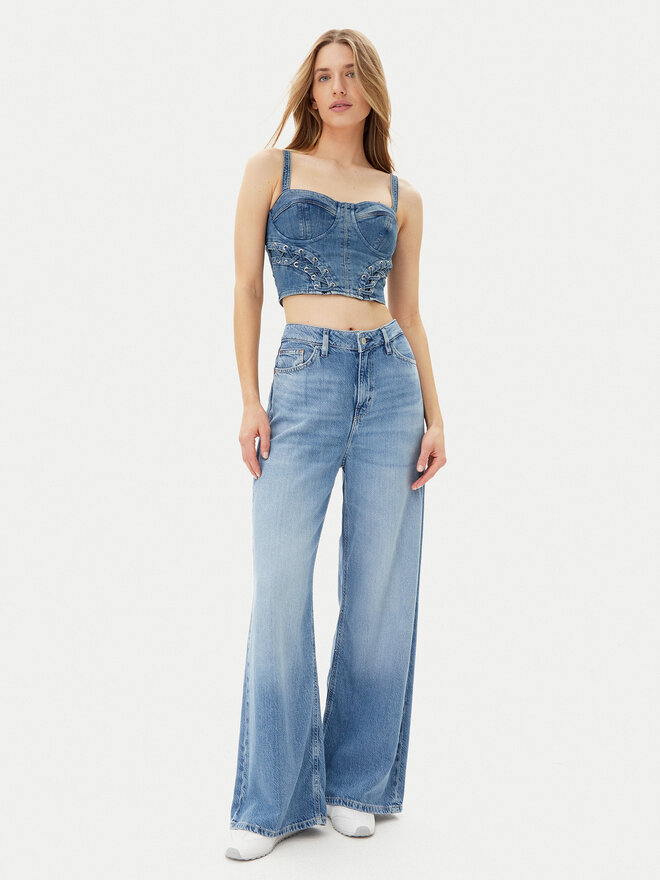 Guess Guess Felső W5GH86 D4H7C Kék Regular Fit