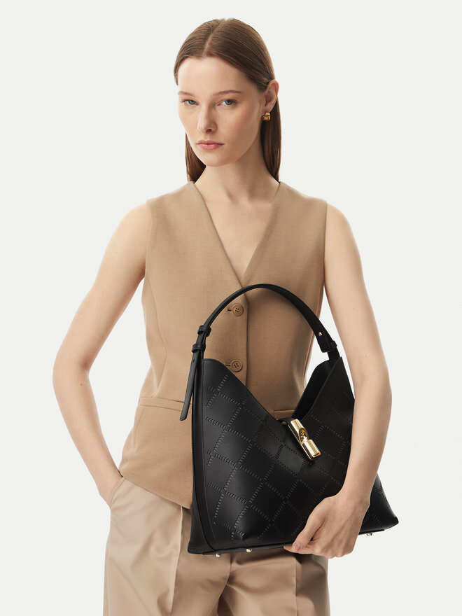 Furla Handtasche Furla Goccia M WB01499 BX3947 KH O6000 Schwarz