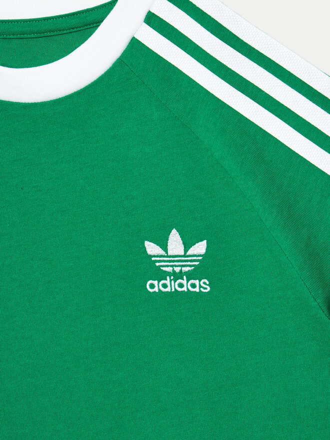 adidas adidas Marškinėliai 3-Stripes IY7431 Žalia Regular Fit