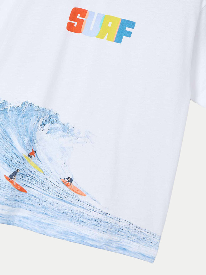 Mayoral Mayoral Camiseta 3046 Blanco Regular Fit
