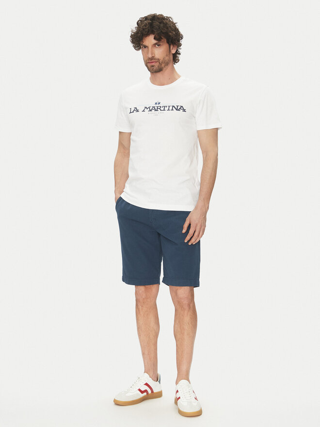 La Martina La Martina Футболка Aguer MAR304 JS206 Білий Regular Fit