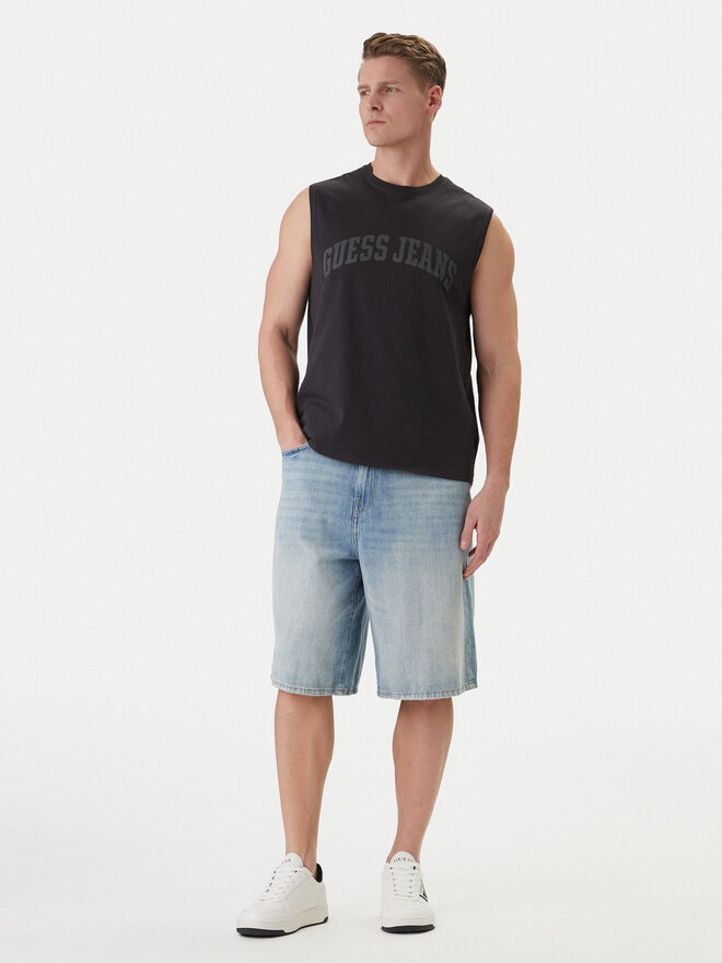 Guess Jeans Guess Jeans Tank-Top M6GPB2 K8FQ4 Schwarz Regular Fit