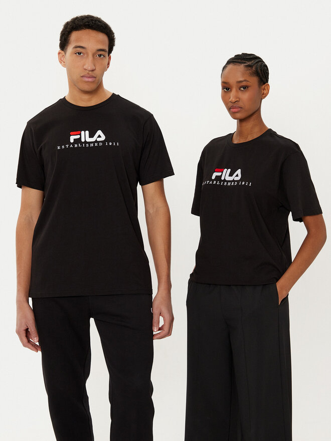 Fila Fila Marškinėliai FAU0147 Juoda Regular Fit