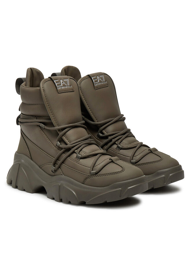 EA7 Emporio Armani Schnürstiefeletten EA7 Emporio Armani X8M001 XK228 U007 Khakifarben