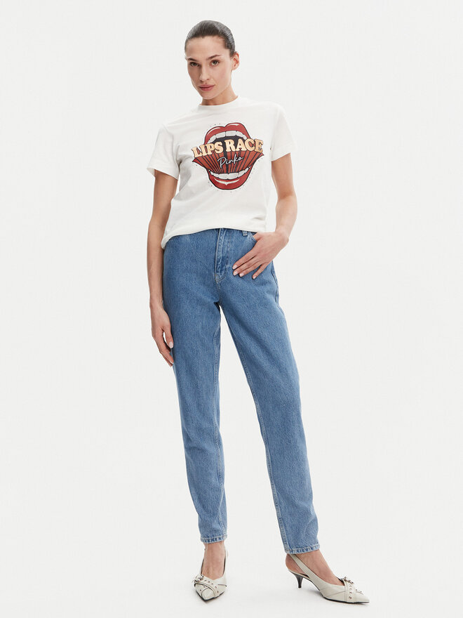 PINKO PINKO Футболка Trapani 105050 A2D8 Білий Regular Fit