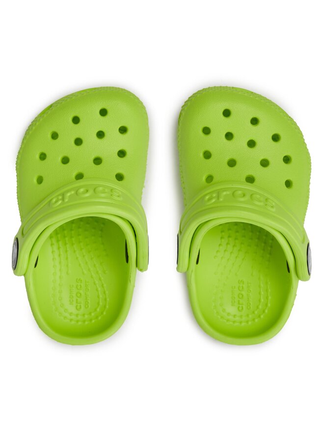 Crocs Šľapky Crocs Classic Kids Clog T Limeade 206990 Zelená