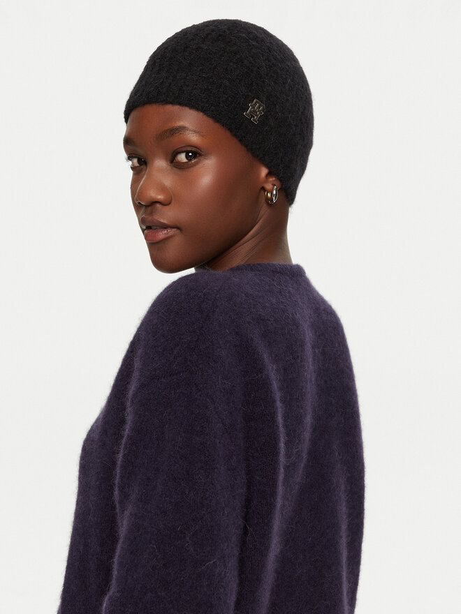 Tommy Hilfiger Шапка Tommy Hilfiger AW0AW16624 Черен