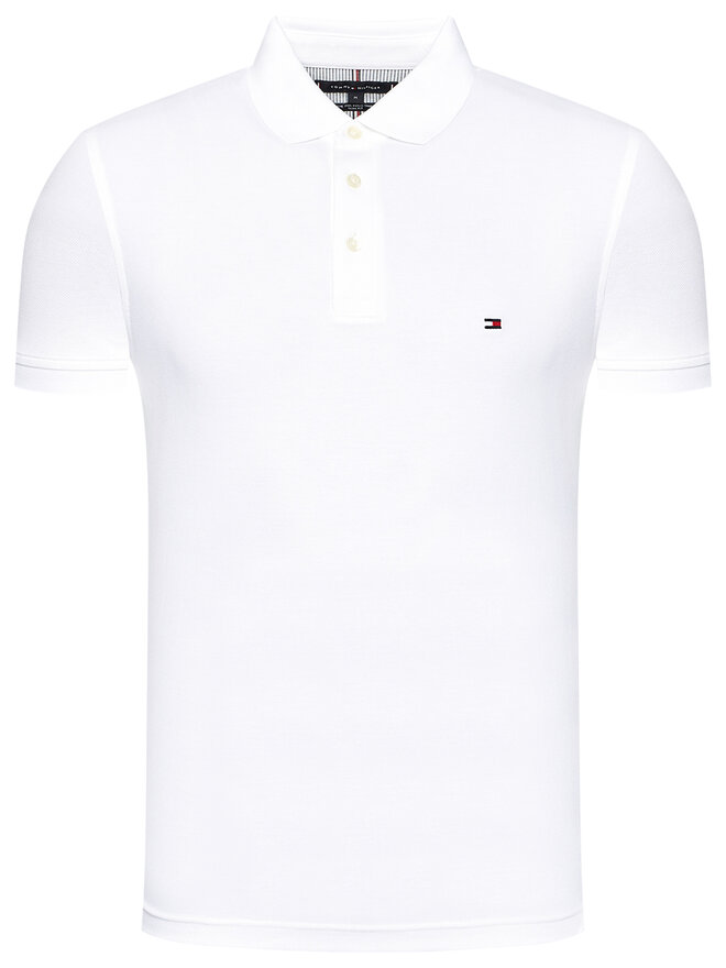 Tommy Hilfiger Tommy Hilfiger Poloshirt 1985 MW0MW17771 Weiß Slim Fit