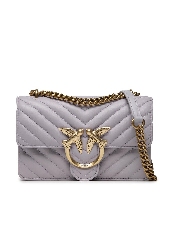 Handtasche Pinko Love Mini Icon Chevron 1 DC AI 22 23 PLTT 1P22UL A03Z Violett eschuhe