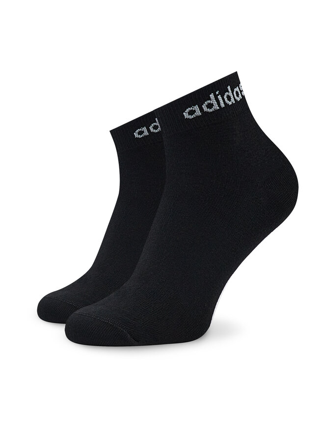 adidas Skarpety Niskie Unisex adidas Think Linear Ankle Socks 3 Pairs IC1305 Czarny