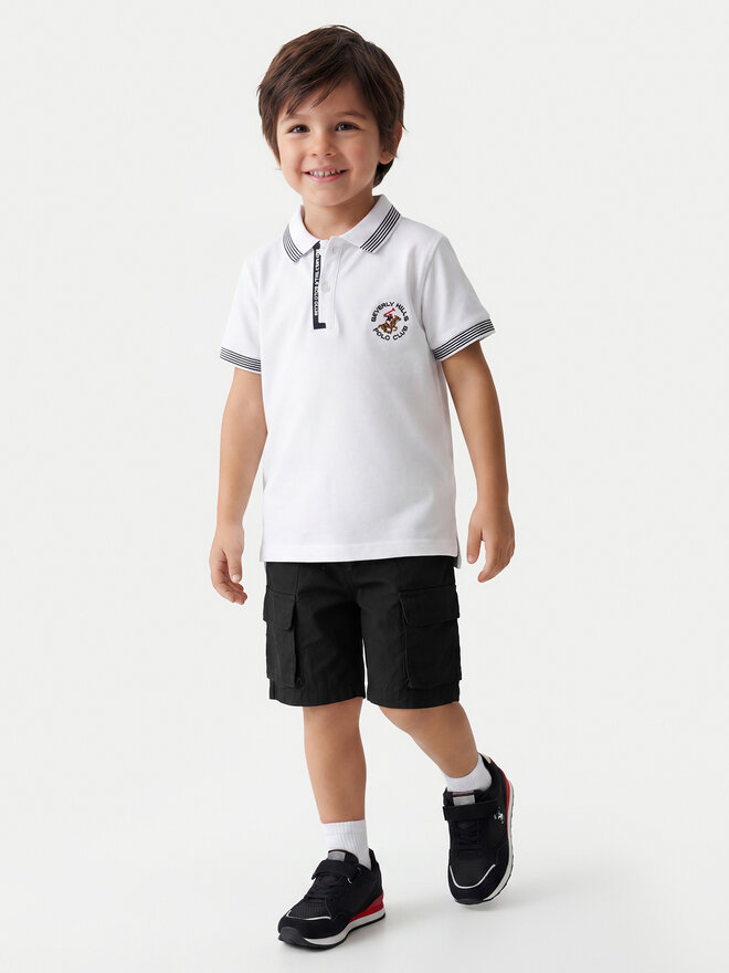 Beverly Hills Polo Club Beverly Hills Polo Club Poloshirt P-SS26B-P424108 Weiß Regular Fit