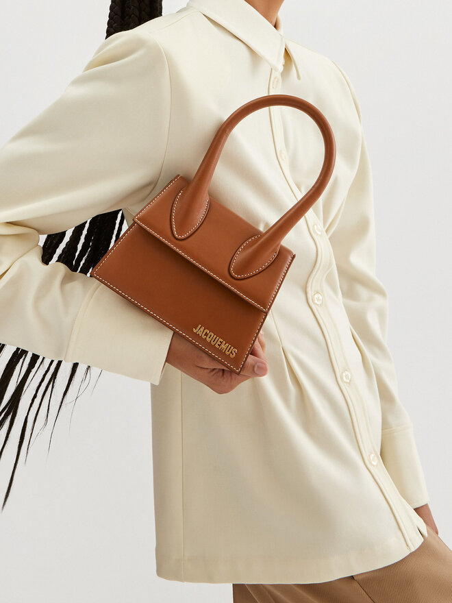 JACQUEMUS Geantă JACQUEMUS Le Chiquito Moyen 213BA002-3072 Maro