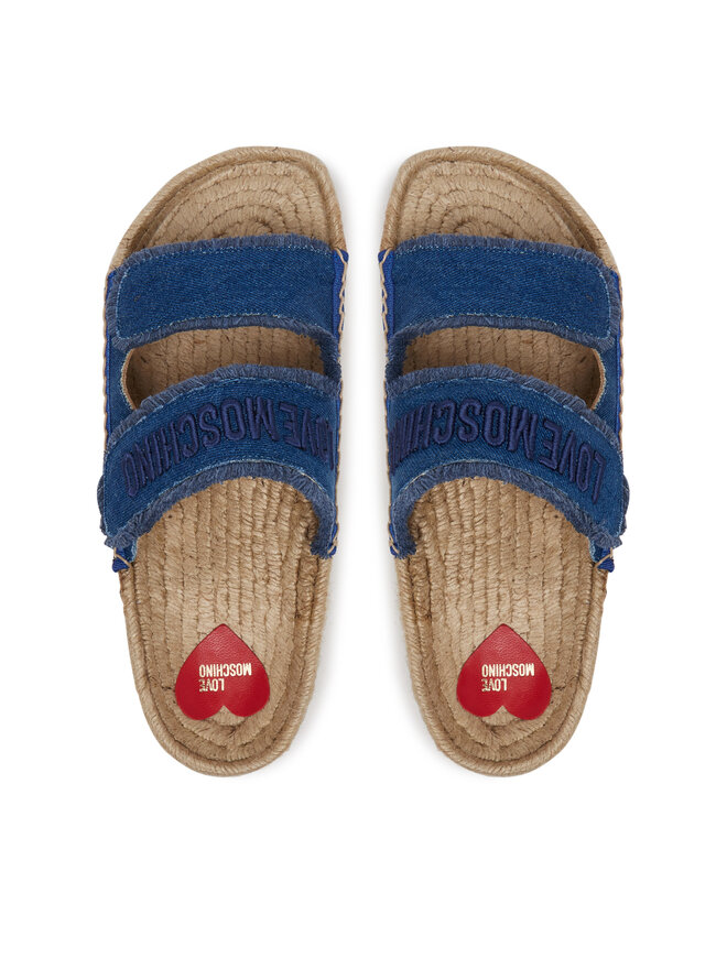 LOVE MOSCHINO Espadryle LOVE MOSCHINO JA28383G0MJO5700 Niebieski
