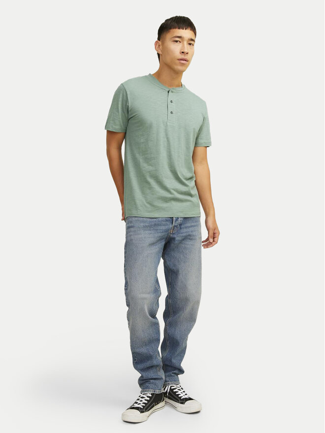 Jack&Jones Jack&Jones Marškinėliai Jprblunixs 12257965 Žalia Slim Fit