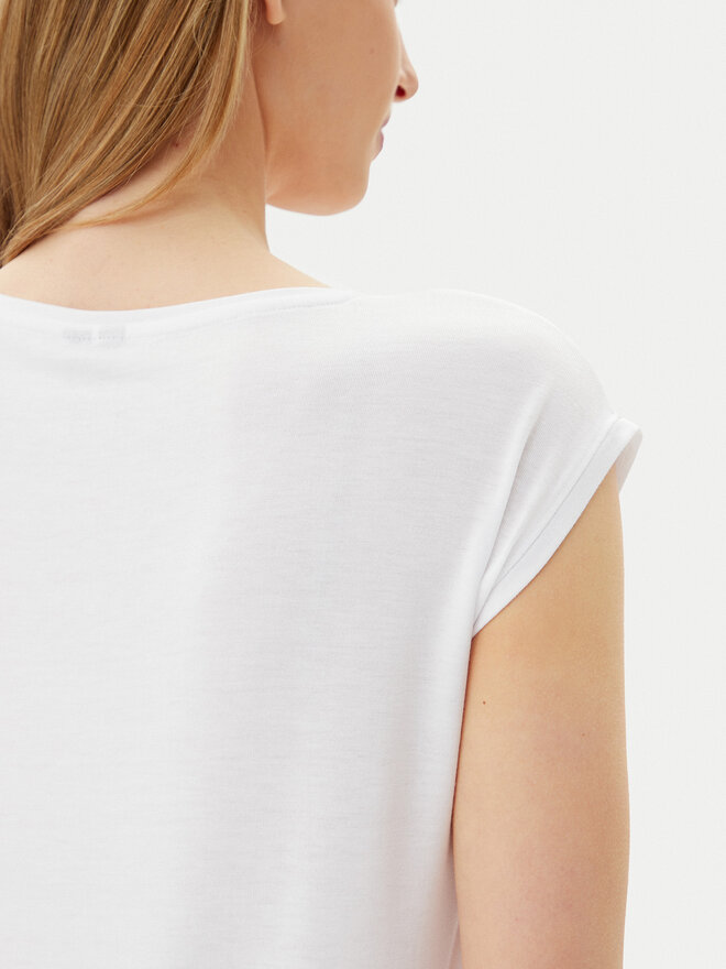 Pieces Pieces Camiseta Billo 17078732 Blanco Loose Fit
