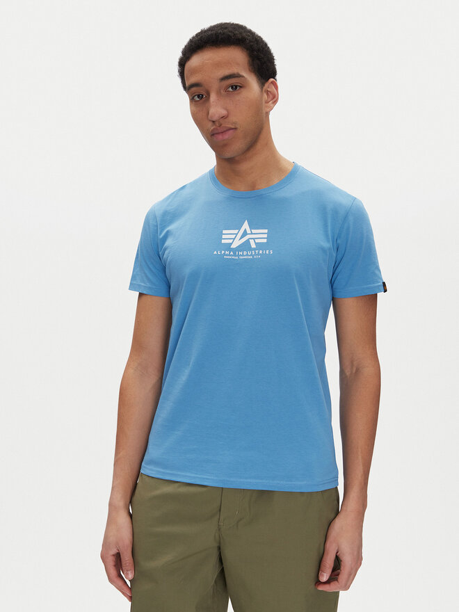 Alpha Industries Alpha Industries Marškinėliai Basic 118533 Mėlyna Regular Fit