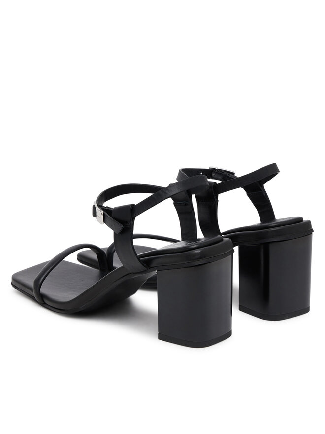 Calvin Klein Sandalen Calvin Klein Block Heel Sandal 75 Lth HW0HW02650 Schwarz