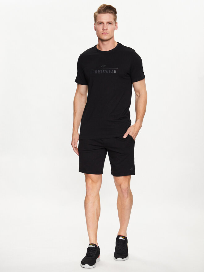 4F 4F Camiseta 4FSS23TTSHM539 Negro Regular Fit
