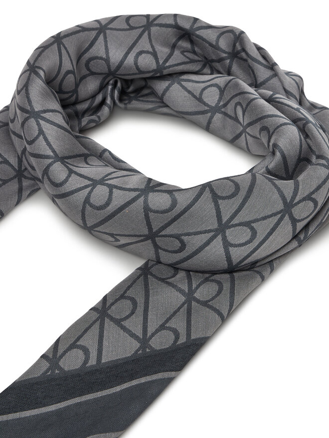 Calvin Klein Tuch Calvin Klein Emblem Aop Jacquard Square Scarf LV04F8080G Schwarz