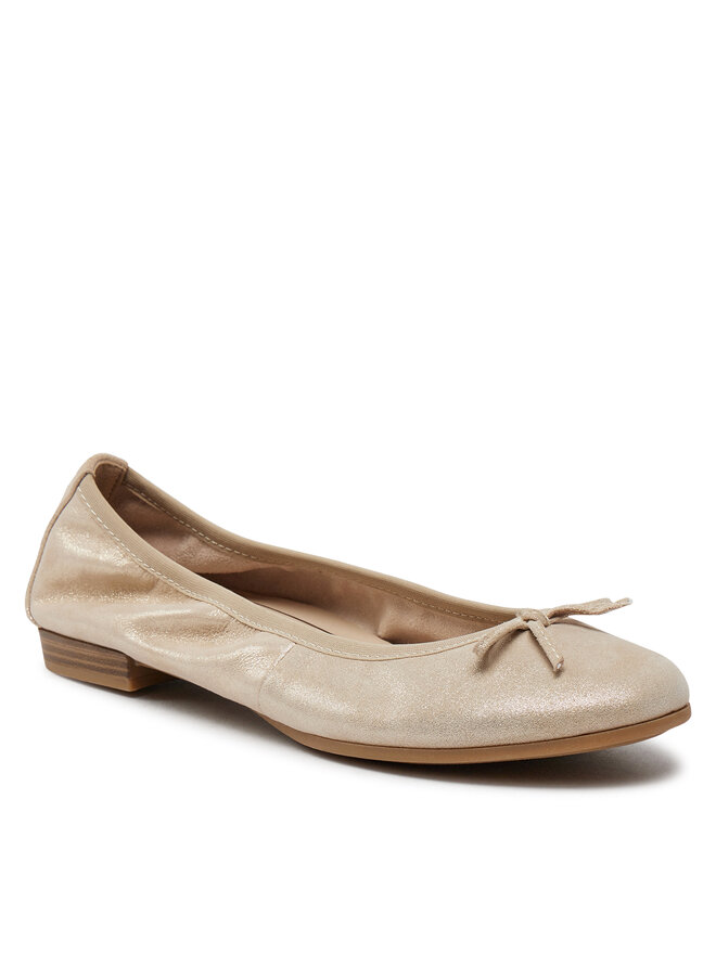 Tamaris Baleriny Tamaris 1-22116-41 Złoty
