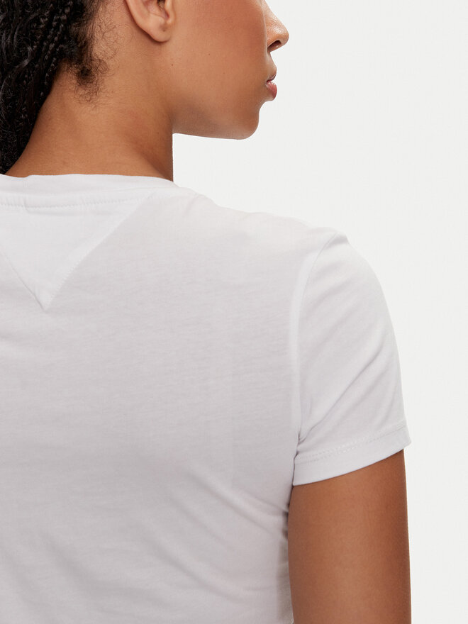 Tommy Jeans Tommy Jeans Camiseta Linear DW0DW18398 Blanco Slim Fit