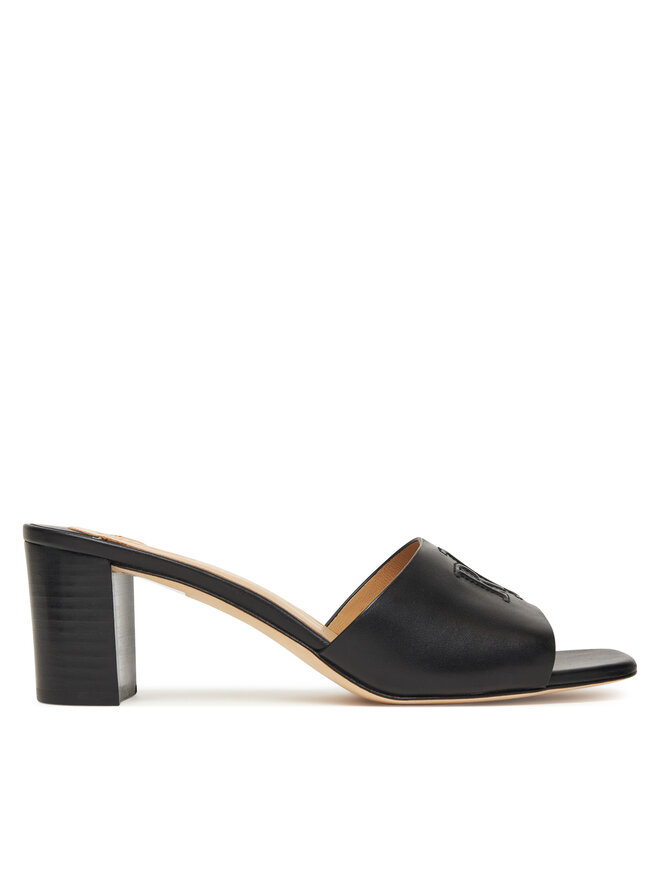 LAUREN RALPH LAUREN Чехли LAUREN RALPH LAUREN Everley Block-Heel 802974364001 Черен